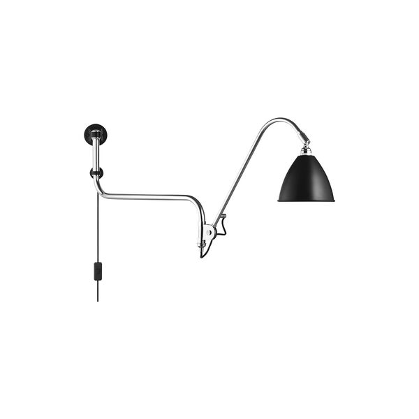 BL10 Wall Lamp, black semi matt/chrome BL10 Wall Lamp, black semi matt/chrome, GUBI
