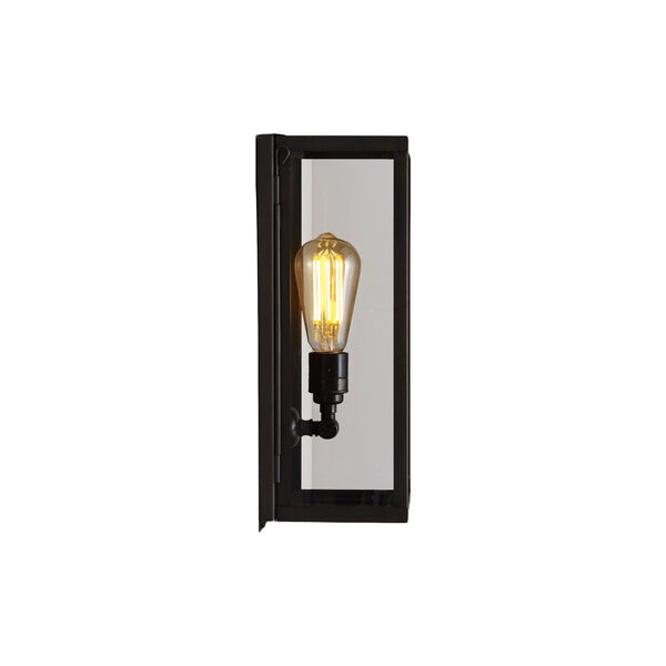 Narrow Box Wall Light 7650 (Internally Glazed), weathered brass/clear, Original BTC