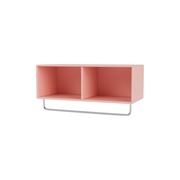 COAT Shelf with Clothes Rack, 167 ruby, Montana Furniture