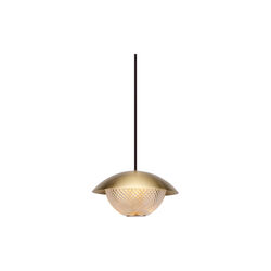 Grace Pendant, brass, Rubn