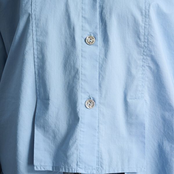 Core cotton shirt with pleats, lake blue, BITTE KAI RAND
