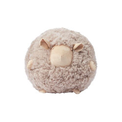 Cute Sheep Round Cushion &Oslash; 26 cm, taupe, NATURES Collection