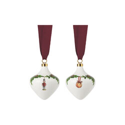 Star Fluted 2025 Christmas Ornaments 2 pcs., Royal Copenhagen