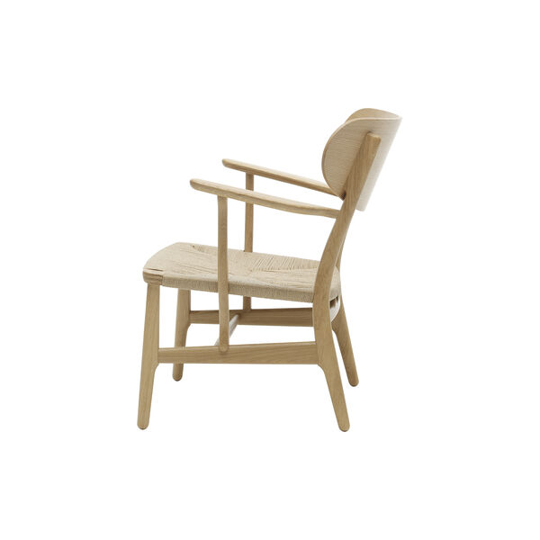 CH22 Lounge Chair, soap treated oak/natural, Carl Hansen & Søn
