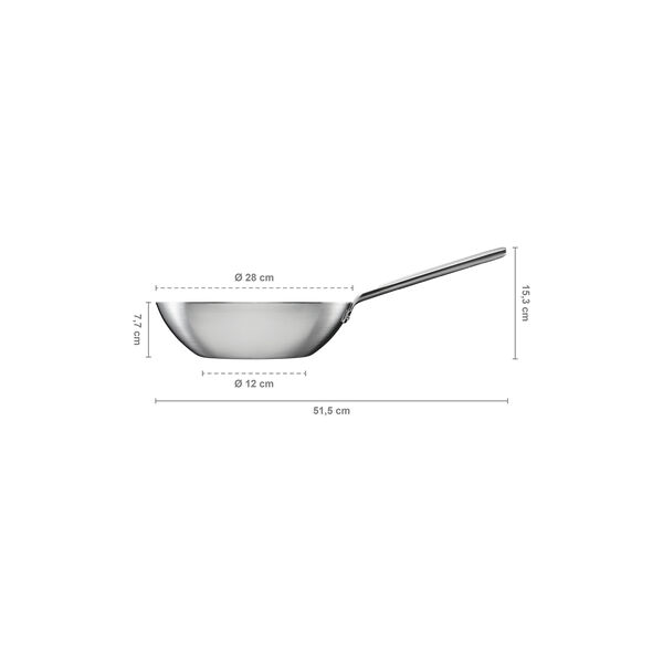 Norden Steel Wok Uncoated Ø 28 cm Norden Steel Wok Uncoated Ø 28 cm, Fiskars