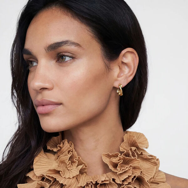 Foglia Earrings | Piccolo | Gold plated, Sif Jakobs Jewellery