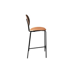 PIET HEIN Counter Chair, oiled walnut/Silk Cognac, Sibast Furniture