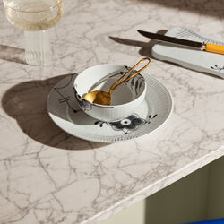 Black Fluted Mega Serving Dish 15,5 cm, Royal Copenhagen