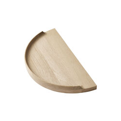 Arcus Console Shelf, white oiled oak, Aakjaer Furniture