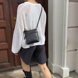 ArloMBG Crossbody Bag Soft Vintage, black w/br. gold, Markberg