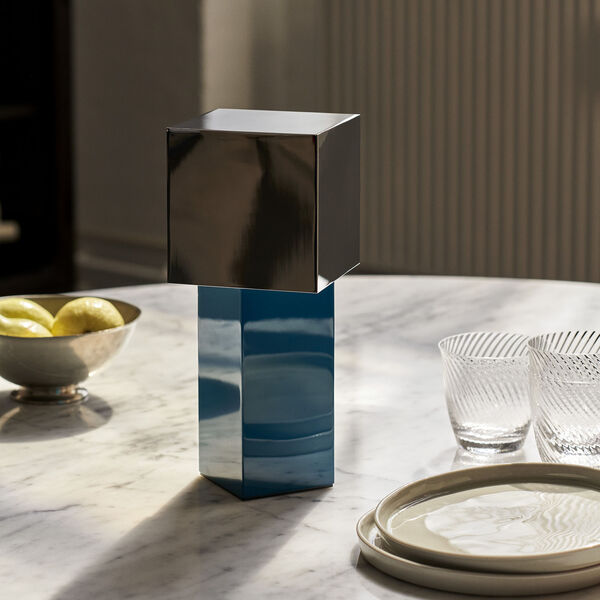 Pivot ATD7 Portable Table Lamp, blue silver, &Tradition