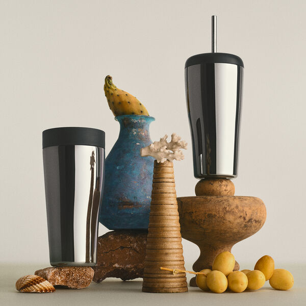 Sky Travel Mug With Straw, Georg Jensen