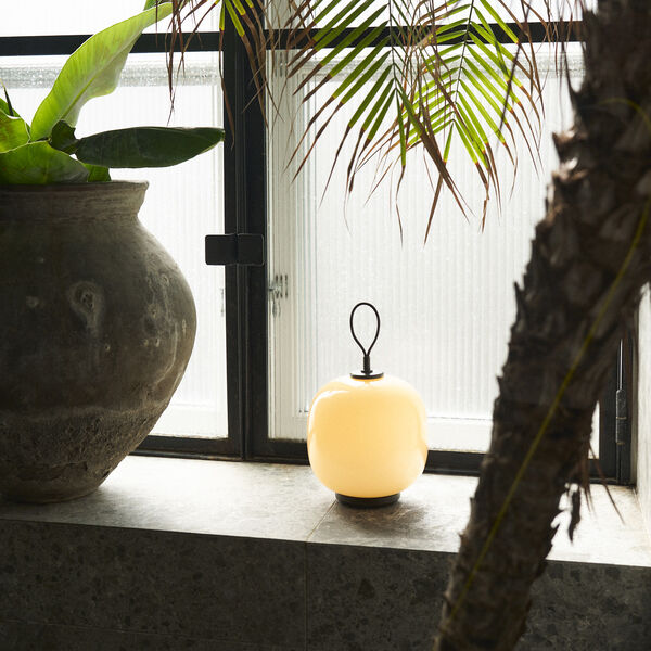 VL45 Radiohus Portable Lamp, dusty terracotta, Louis Poulsen