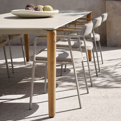 VIPP719 Open-Air Table, teak/light grey, Vipp