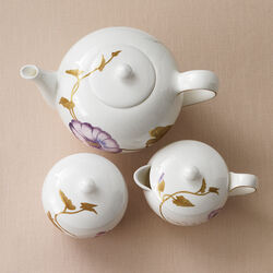 Flora Teapot, morning glory, Royal Copenhagen