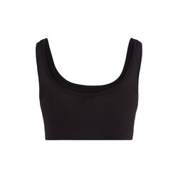 Crop Top, black, HANRO
