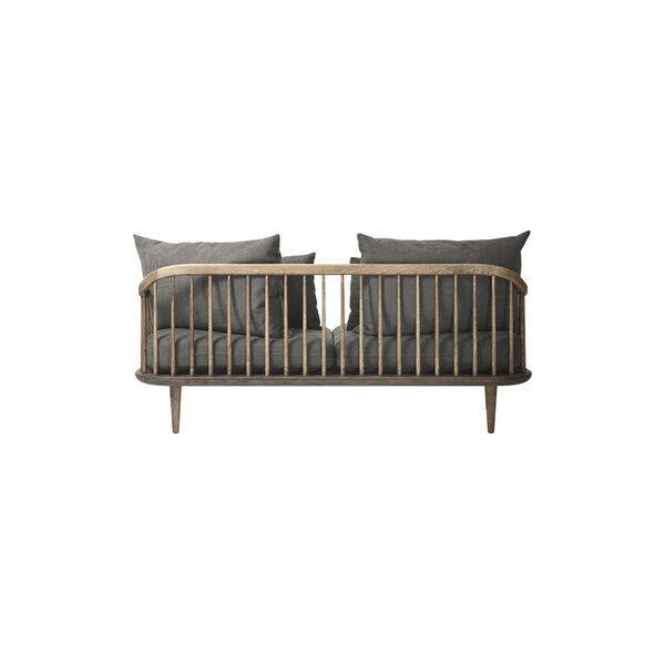 Fly SC2 2-seater Sofa, Hot Madison 093/smoked oiled oak, &Tradition