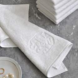 DAMASK TERRY facecloth, white, Georg Jensen Damask