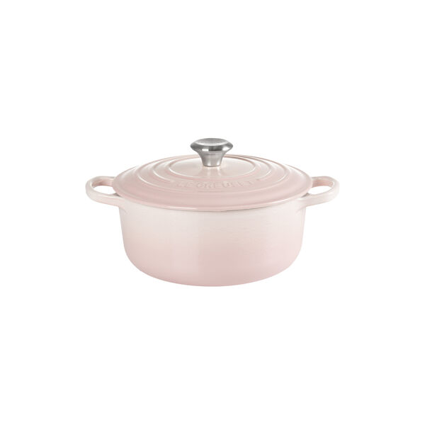 Signature round cast iron pot &Oslash; 20 cm, shell pink, Le Creuset