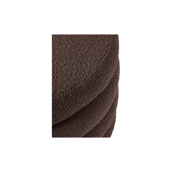 Alto XL Stool with Storage Space, boucl&eacute; dark brown, Westwing Collection