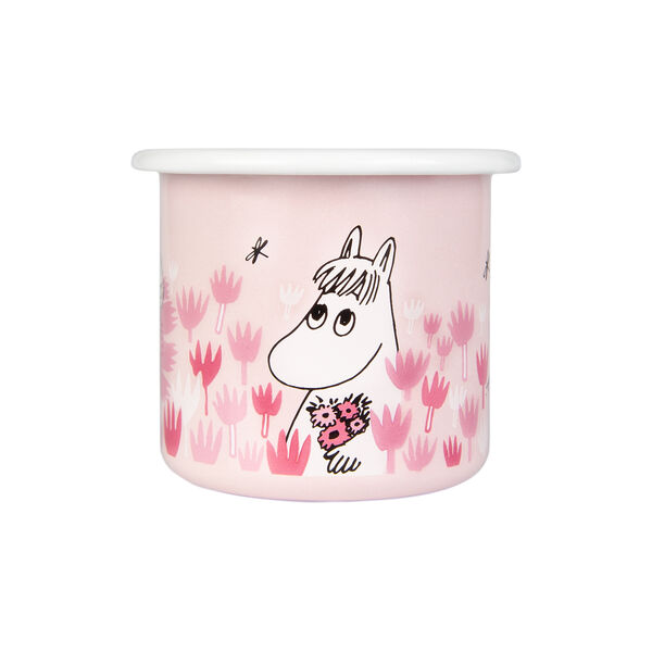 Girls Enamel Mug, pink Girls Enamel Mug, pink, Muurla