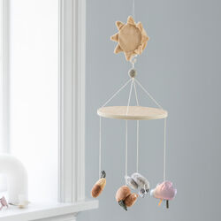 Woodland Baby Musical Mirror Mobile, Sebra