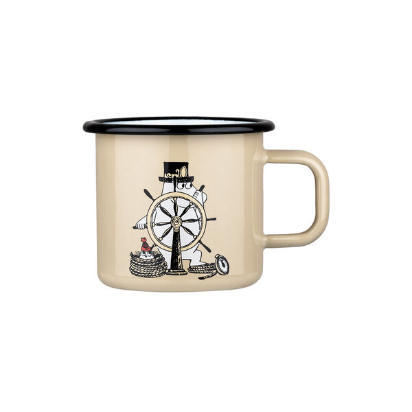 The Adventurer Enamel Mug, beige, Muurla