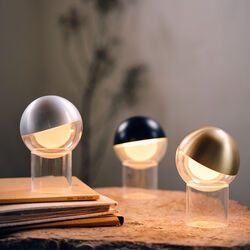 Pila Portable Table Lamp, brushed aluminium Pila Portable Table Lamp, brushed aluminium, FRANDSEN