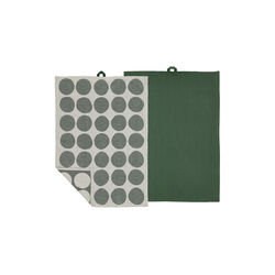 Bubbles Tea Towel, pine green, Södahl