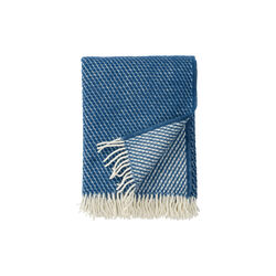 Velvet wool blanket, petrol, Klippan Yllefabrik