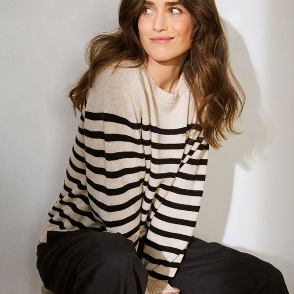 NiakaPW Pullover, black stripe, Part Two