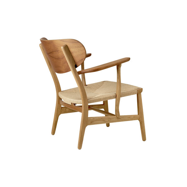 CH22 Lounge Chair, oiled teak/oak/natural, Carl Hansen & Søn