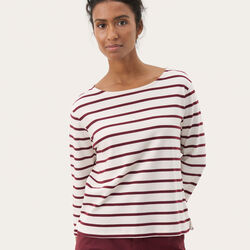 NelaPW T-shirt, tawny port stripe, Part Two