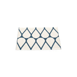 Otis Plastic Rug, ocean blue/vanilla, Pappelina