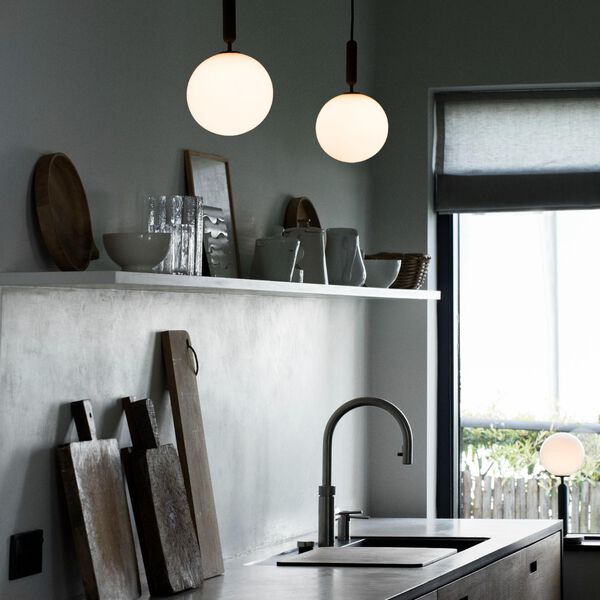 Miira 1 Large Pendant, rock grey/opal, Nuura