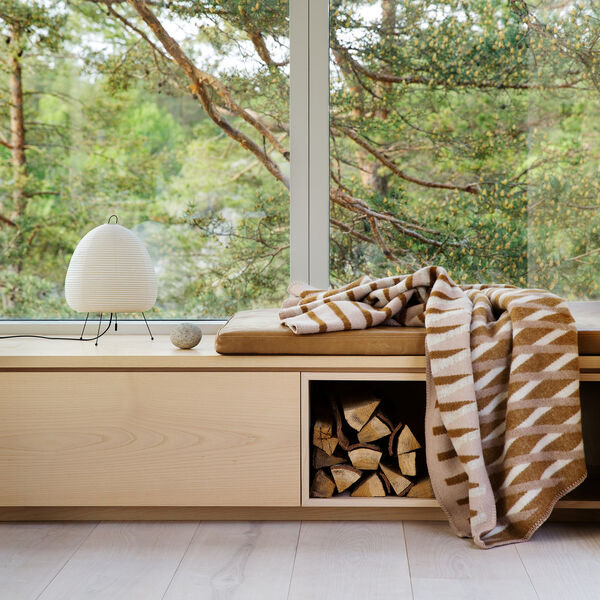 BISLETT Throw, cappuccino, R&oslash;ros Tweed