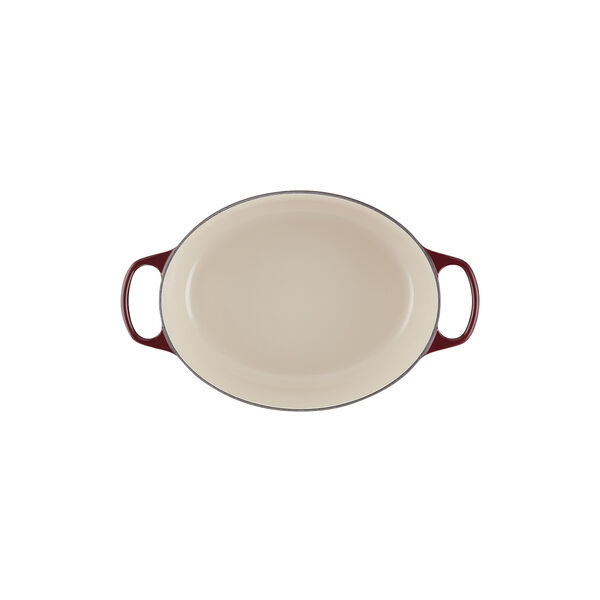 Signature cast iron oval casserole &Oslash; 31 cm, garnet, Le Creuset
