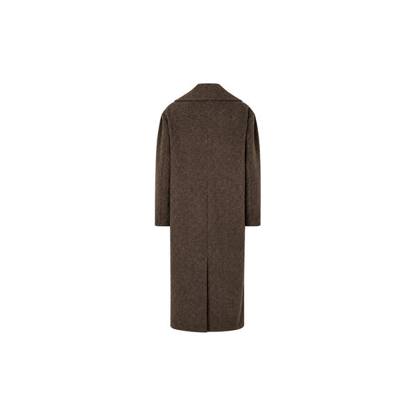 Cyllemd coat, taupe melange, Modstr&ouml;m