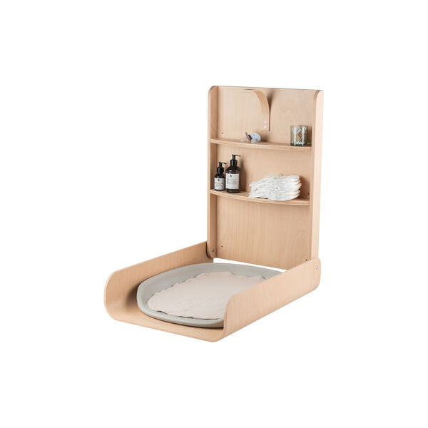 Sebra Wall Mounted Changing Table, wooden edition, Sebra