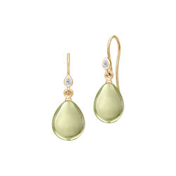 Prima Ballerina Earrings, gold/olive, Julie Sandlau
