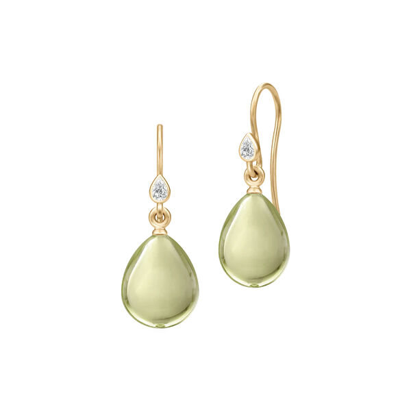 Prima Ballerina Earrings, gold/olive, Julie Sandlau