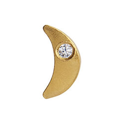 Tout Petit Bella Moon Earring Single, gold, Stine A Jewelry