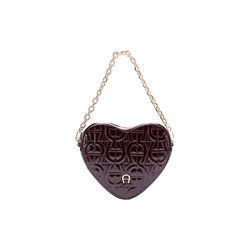 Fashion heart shaped pouch, port red, Aigner