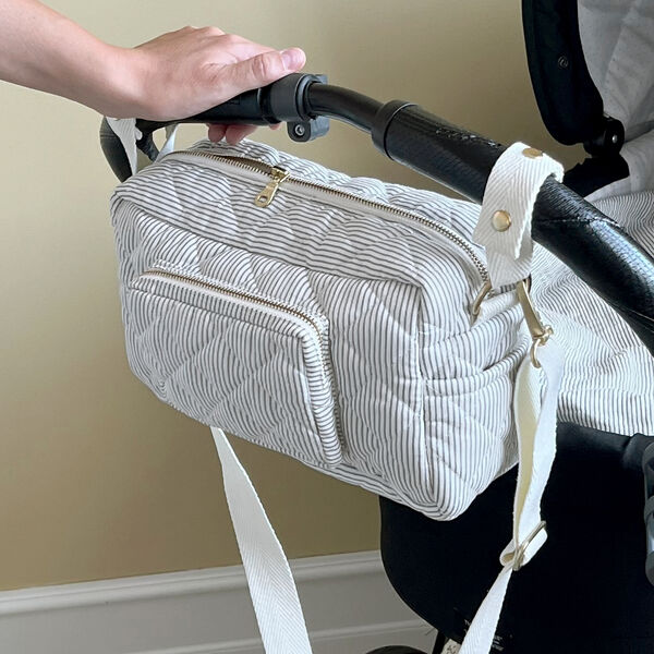 Small Changing Bag, classic stripes blue, Cam Cam Copenhagen