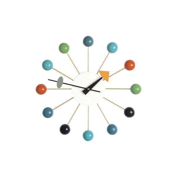 Ball Wall Clock, multi colour Ball Wall Clock, multi colour, Vitra
