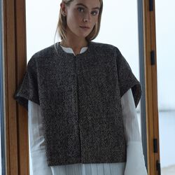 Berina cape, terracotta, Heartmade