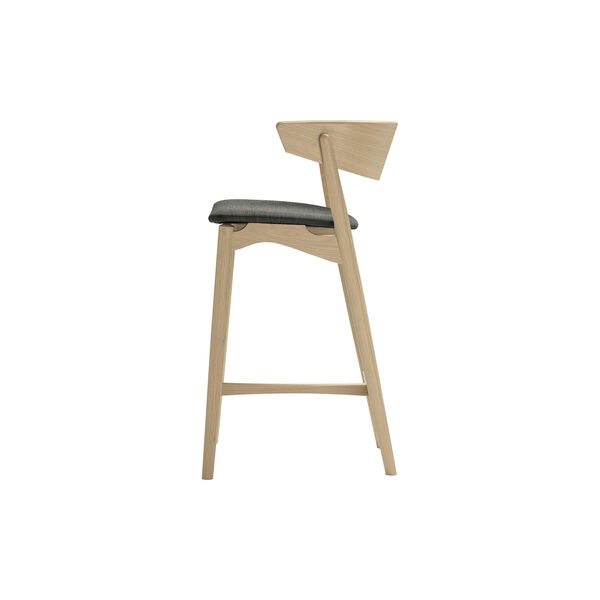 Sibast No 7 Bar Chair, white oiled oak/dark grey, Sibast Furniture