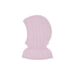 Merino Rib Knitted Balaclava, lavender, Copenhagen Colors Organics