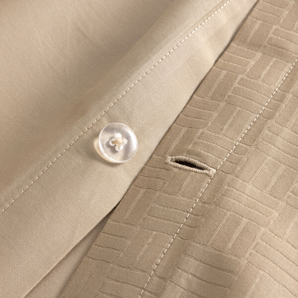 Lattice Duvet Cover, sesame, BOSS Home