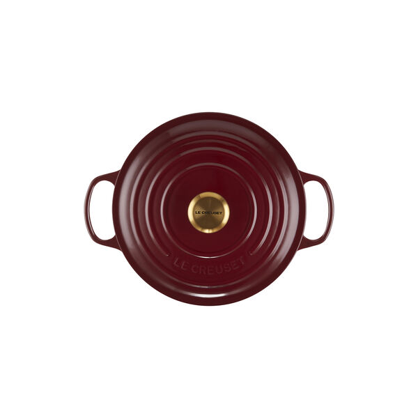 Signature round cast iron pot &Oslash; 26 cm, garnet, Le Creuset